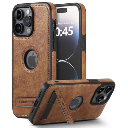 Coque en cuir avec support intégré